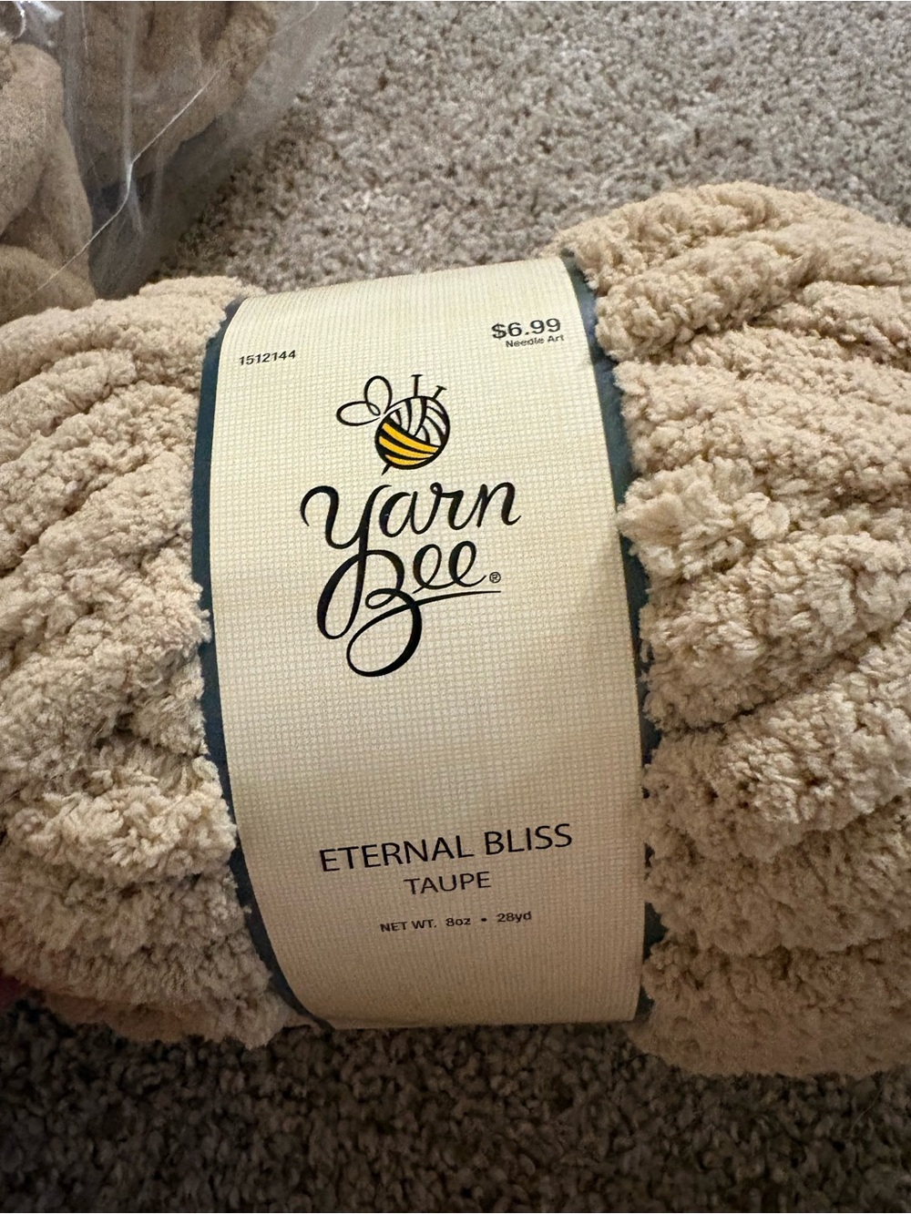Eternal Bliss Taupe Plush Yarn